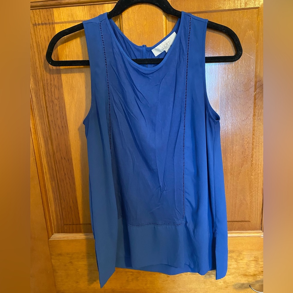 Loft royal blue tank top